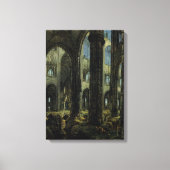 Gothic Church Ruins (door Carl Blechen) Canvas Afdruk (Voorkant)