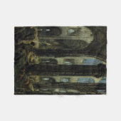 Gothic Church Ruins (door Carl Blechen) Fleece Deken (Voorkant (Horizontaal))