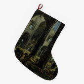 Gothic Church Ruins (door Carl Blechen) Grote Kerstsok (Voorkant (Hangend))