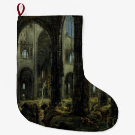 Gothic Church Ruins (door Carl Blechen) Grote Kerstsok