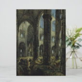 Gothic Church Ruins (door Carl Blechen) Kaart (Staand voorkant)