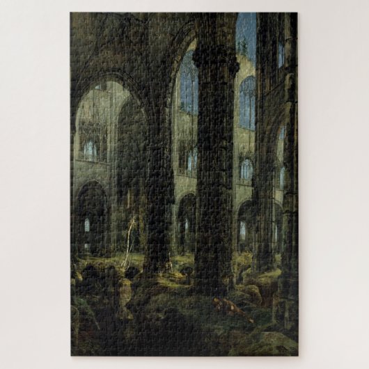 Gothic Church Ruins (door Carl Blechen) Legpuzzel (Verticaal)