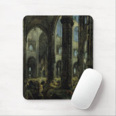 Gothic Church Ruins (door Carl Blechen) Muismat (Met muis)