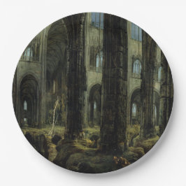 Gothic Church Ruins (door Carl Blechen) Papieren Bordje