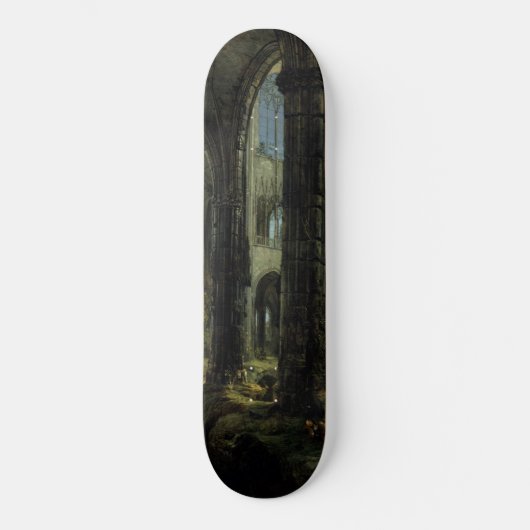 Gothic Church Ruins (door Carl Blechen) Persoonlijk Skateboard (Voorkant)