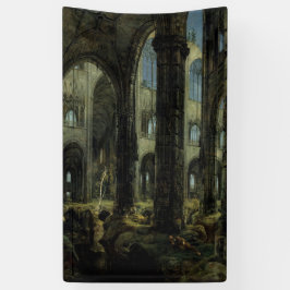 Gothic Church Ruins (door Carl Blechen) Spandoek
