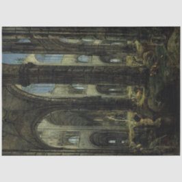 Gothic Church Ruins (door Carl Blechen) Tissuepapier