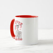 Gothic Coffee Is Mijn Valentijnsskelet Drinkt Mok (Voorkant links)