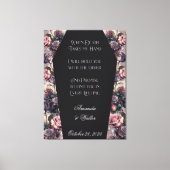 Gothic Coffin Roos Wedding Sign Canvas Afdruk (Voorkant)