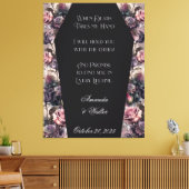 Gothic Coffin Roos Wedding Sign Canvas Afdruk (Insitu (Woonkamer))