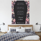 Gothic Coffin Roos Wedding Sign Canvas Afdruk (Insitu (Slaapkamer))