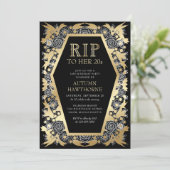 Gothic Coffin Verjaardag Kaart (Staand voorkant)