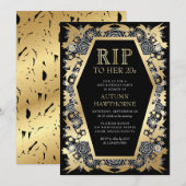 Gothic Coffin Verjaardag Kaart (Voorkant / Achterkant)