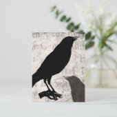 Gothic Collage Gepersonaliseerd vogelbeker Briefkaart (Staand voorkant)
