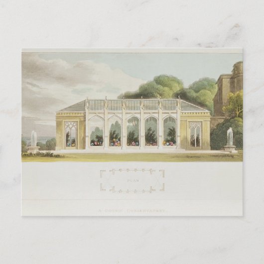 Gothic Conservatory, 1832 Briefkaart (Voorkant)