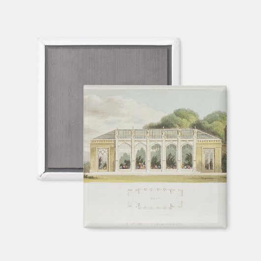 Gothic Conservatory, 1832 Magneet (Voorkant / Achterkant)