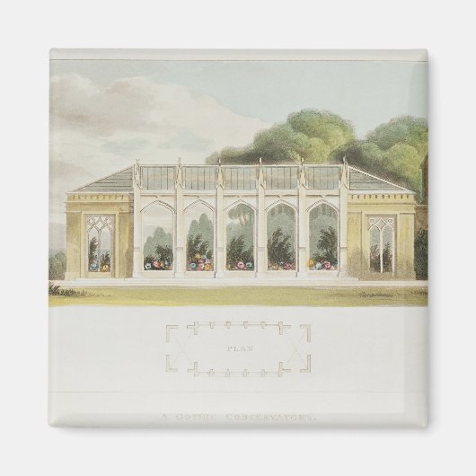 Gothic Conservatory, 1832 Magneet (Voorkant)