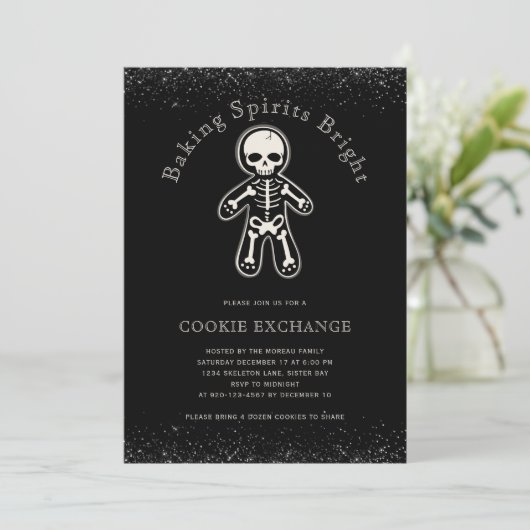Gothic Cookie Exchange Kaart (Staand voorkant)
