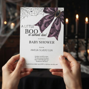 Gothic Coquette Een beetje Boo Baby Shower Kaart