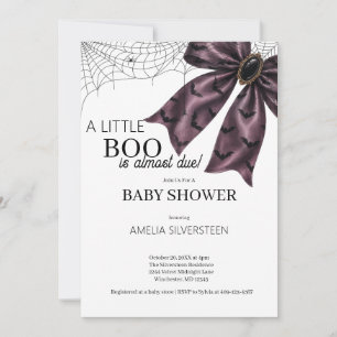 Gothic Coquette Een beetje Boo Baby Shower Kaart
