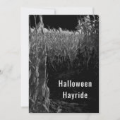 Gothic Cornfield Halloween Hayride Party Kaart (Voorkant)