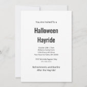 Gothic Cornfield Halloween Hayride Party Kaart (Achterkant)