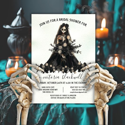 Gothic Corpse Bride Vrijgezellenfeest Kaart