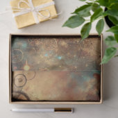 Gothic Cosmic Steampunk Cat Dream Decoupage Tissuepapier (Geschenk)