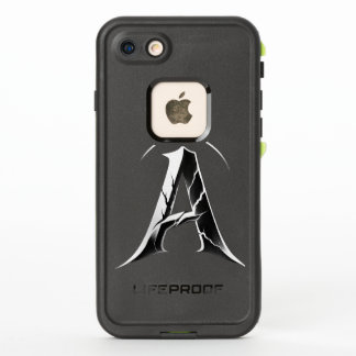 Gothic Cracked Initial A Phone Case - Dark Minimal