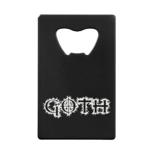 Gothic Creditkaart Flessenopener
