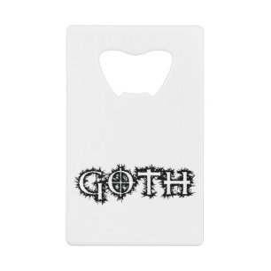 Gothic Creditkaart Flessenopener