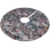 Gothic Creepy Cozy Herfst Nachtnajaar Leaves Kerstboom Rok (Gekanteld)