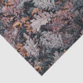 Gothic Creepy Cozy Herfst Nachtnajaar Leaves Tissuepapier (Detail)