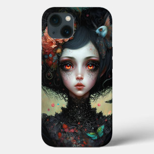 Gothic Creepy Cute Girl Gothic Case-Mate iPhone Case