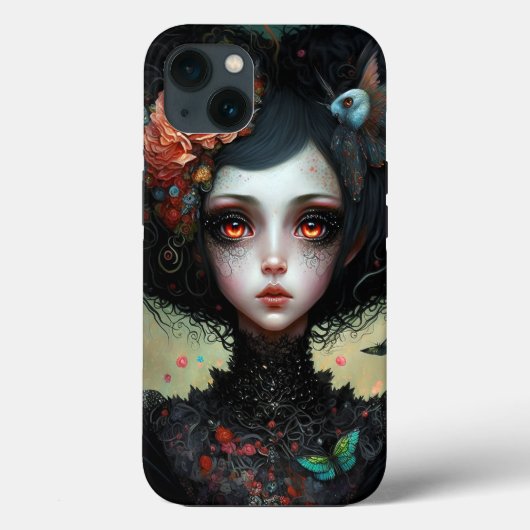 Gothic Creepy Cute Girl Gothic Case-Mate iPhone Case (Achterkant)