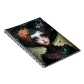Gothic Creepy Cute Girl Gothic Notitieboek (Rechterzijde)