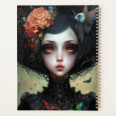 Gothic Creepy Cute Girl Gothic Planner (Achterkant)