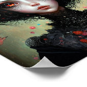 Gothic Creepy Cute Girl Gothic Poster (Hoek)