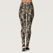 Gothic Creepy Haunted Doll Halloween kostuum Leggings (Achterkant)