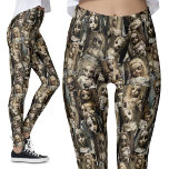 Gothic Creepy Haunted Doll Leggings | Halloween<br><div class="desc">Stap in de bizarre wereld met deze gotische, griezelige spookpoppen leggings. Het unieke patroon op deze leggings is het resultaat van door AI gegenereerde spookpoppen, waardoor het gekste-griezelige-schattige ontwerp wordt gecreëerd dat je ooit zult vinden. Of het nu gaat om Halloween of je gewoon je griezelige kant wilt laten zien,...</div>