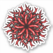 Gothic Creepy Horror Demon Tentakels Dark Art Sticker (Voorkant)