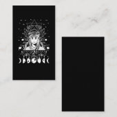 Gothic Creepy Moon Phases Witchy Geometry Crescent Visitekaartje (Voorkant / Achterkant)