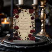 Gothic Crimson Dahlia Halloween viering Kaart