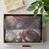Gothic Crimson Rose Decoupage Tissuepapier (Geschenk)