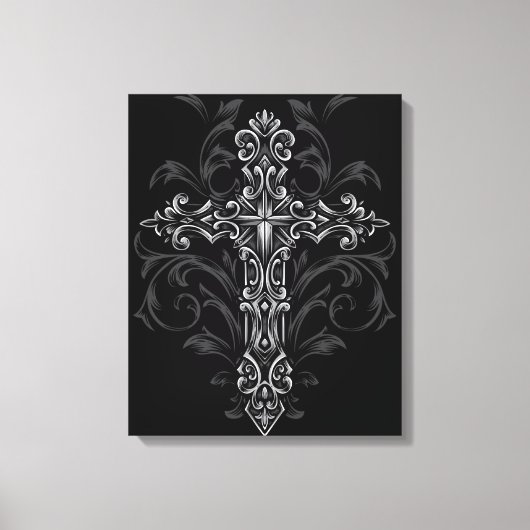 Gothic Cross Canvas Afdruk (Voorkant)