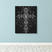 Gothic Cross Canvas Afdruk (Insitu (Houten vloer))