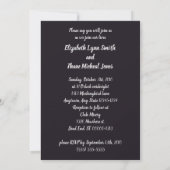 Gothic Cross en Roos Cameo Wedding Invitations Kaart (Achterkant)