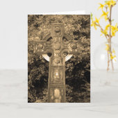 Gothic Cross Kaart (Gele Bloem)