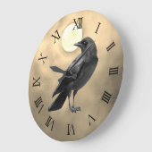 Gothic Crow Clock Grote Klok (Hoek)