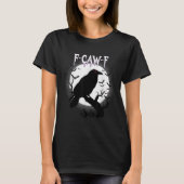 Gothic Crow F-caw-f Moon Halloween Tee  T-shirt (Voorkant)